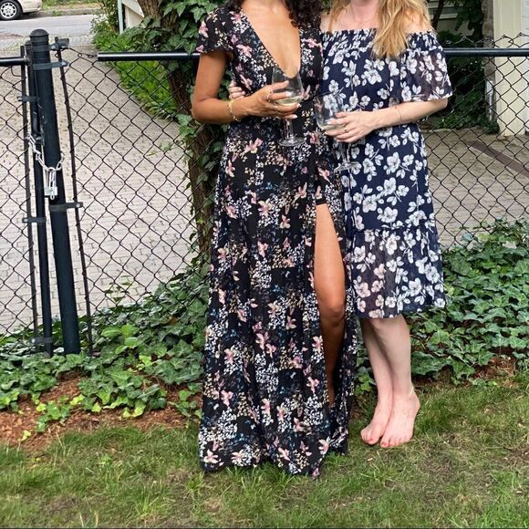 Black Maxi Romper dress  - Picture 1 of 7